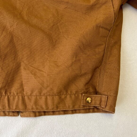 Carhartt Blanket Lined Detroit J001 Jacket Sz Large Shipyard Patch Union USA - Picture 11 of 16